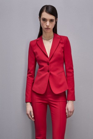 Patrizia Pepe 2-button Slim Jacket Rouge | RBYTF9630