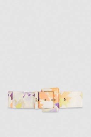 Patrizia Pepe Belt With Fabric-wrapped Buckle Multicolore | IBRWH7502