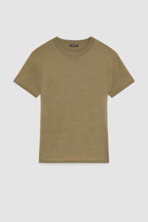 Patrizia Pepe Boxy T-shirt Vert | AVJQR7018