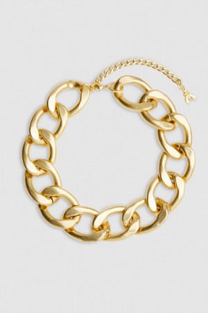 Patrizia Pepe Brass And Aluminum Necklace Doré | RWJKM1705