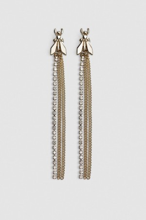 Patrizia Pepe Brass And Glass Earrings Doré | HZCBK8256