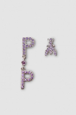 Patrizia Pepe Brass And Glass Earrings Rose | XKUMS5963