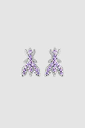 Patrizia Pepe Brass Earrings Rose | WRJFU2341