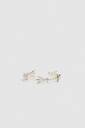 Patrizia Pepe Brass Fly Chain Bracelet Doré | UXWFC3801