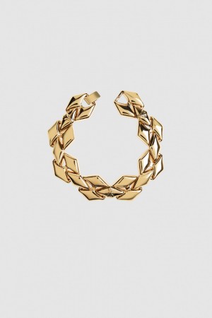 Patrizia Pepe Brass Link Bracelet Doré | IAHKR1948