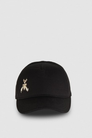Patrizia Pepe Cotton Fly Baseball Cap Noir | CHKDG5187