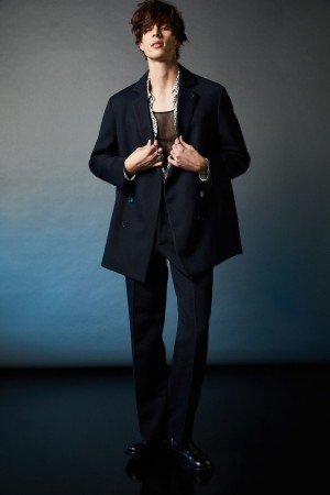 Patrizia Pepe Double-breasted Padded Coat Bleu | WMERS8320