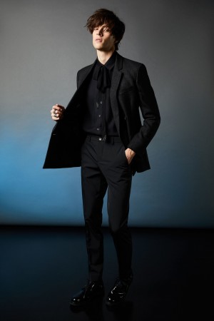 Patrizia Pepe Double-breasted Viscose Jacket Noir | GZPXI3697
