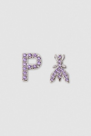 Patrizia Pepe Earrings With Rhinestones Rose | UGVWJ8167