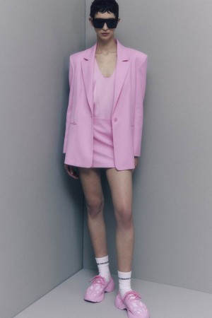 Patrizia Pepe Essential Two-button Blazer Rose | XPAOG8492