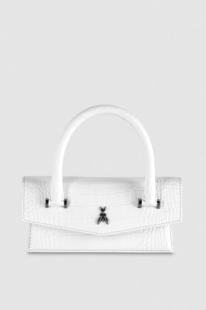 Patrizia Pepe Fly Bamby Croco Blanche | GJCTQ9140
