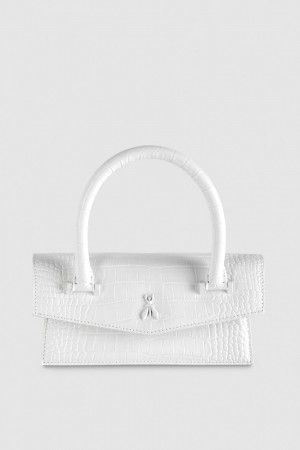 Patrizia Pepe Fly Bamby Croco Blanche | KELIM6831