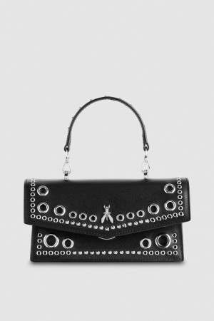 Patrizia Pepe Fly Bamby Eyelet Bag Noir | MIGSE5084