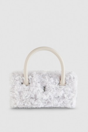 Patrizia Pepe Fly Bamby Fluffy Bag Blanche | GDSKR4860