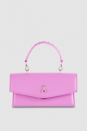 Patrizia Pepe Fly Bamby Leather Shoulder Bag Rose | BPLZX0271
