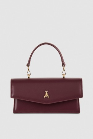 Patrizia Pepe Fly Bamby Leather Shoulder Bag Violette | CKLVJ3687