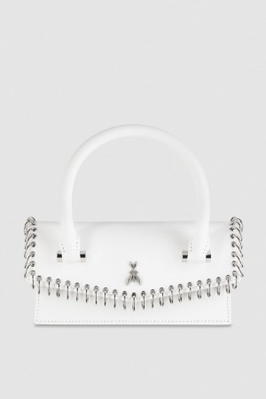 Patrizia Pepe Fly Bamby Piercing Shoulder Bag Blanche | ICOJG2749