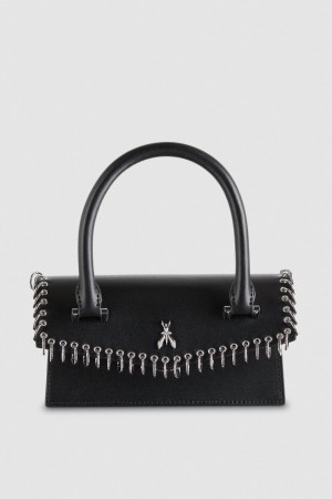 Patrizia Pepe Fly Bamby Piercing Shoulder Bag Noir | NHTRC2381