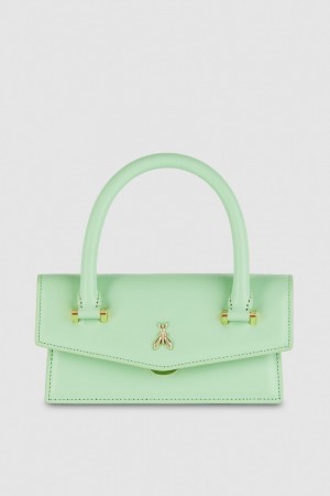 Patrizia Pepe Fly Bamby Shoulder Bag With Handles Vert | OGXEZ2459