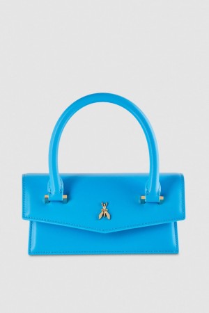 Patrizia Pepe Fly Bamby Shoulder Bag With Handles Bleu Clair | TGRFZ3158