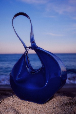 Patrizia Pepe Hand Bag With Metal Button Closure Bleu Clair | GALRN8132