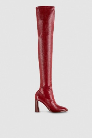 Patrizia Pepe Heeled Boots Rouge | QDZUG7813
