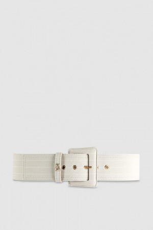 Patrizia Pepe High Waist Fabric Belt Grise | VNLPJ8790