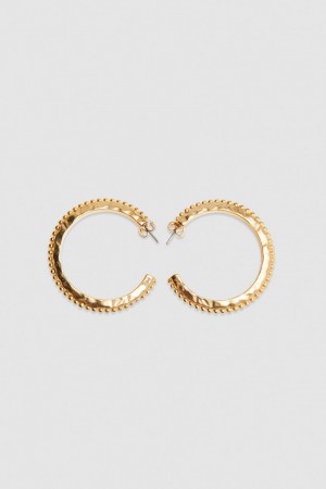Patrizia Pepe Hoop Earrings Doré | ALISM8204