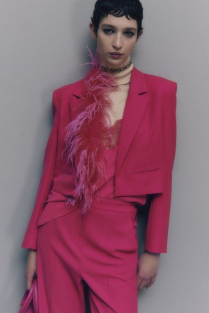 Patrizia Pepe Jacket In Stretch Fabric Rose | PSELZ9180