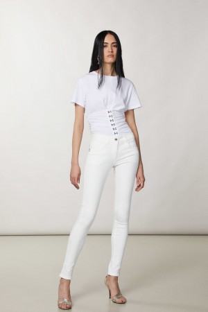 Patrizia Pepe Jeggings Blanche | YFKJS2749