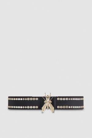 Patrizia Pepe Jersey High-waisted Belt Noir | MVGKQ8610