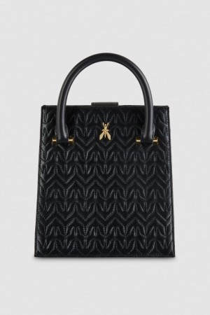 Patrizia Pepe Leather Handbag Noir | JXBQK9742