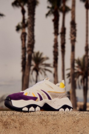 Patrizia Pepe Leather Running Sneakers Violette | MGDHL5734