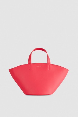 Patrizia Pepe Leather Shopping Bag With Handles Rose | RTYKX2945