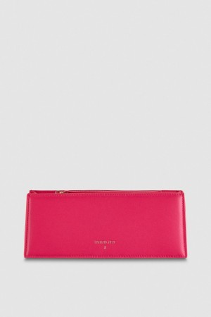 Patrizia Pepe Leather Shoulder Pocket Bag Rose | LZGJK8457