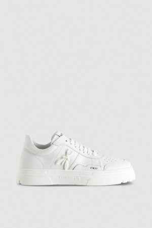 Patrizia Pepe Leather Sneakers Beige | MGTYO4782