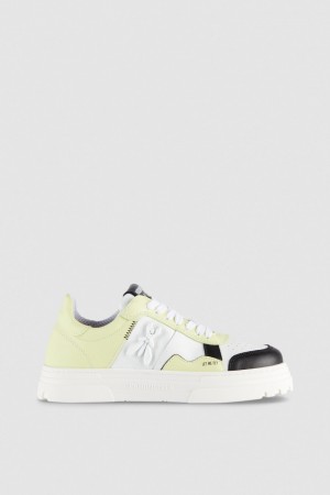 Patrizia Pepe Leather Sneakers Blanche | PYWUL2316