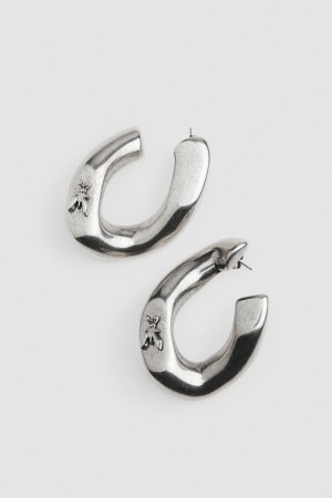 Patrizia Pepe Metal Earrings Argent | DFTAW4693