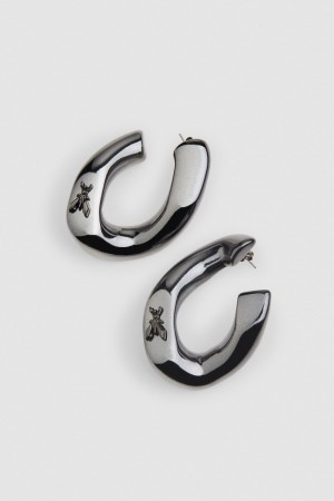 Patrizia Pepe Metal Earrings Noir | PSWEZ1672