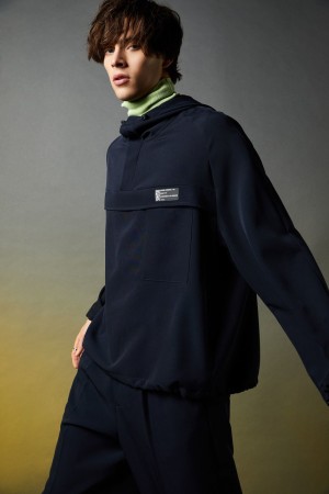 Patrizia Pepe Over Hooded Sweatshirt Bleu | BKCXH6854