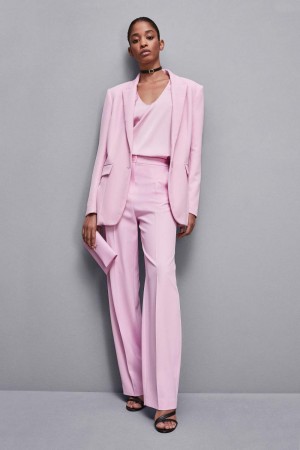 Patrizia Pepe Pleated Pants In Stretch Fabric Rose | MXAWK7832