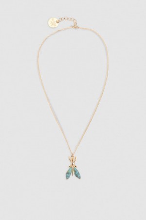 Patrizia Pepe Precious Fly Mini Necklace Vert | BAPQD8143
