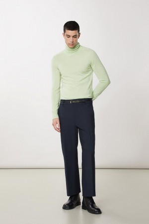 Patrizia Pepe Pure Wool Turtleneck Sweater Vert | DGHKZ8405