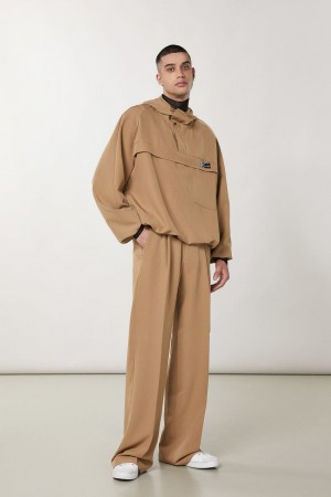 Patrizia Pepe Regular Fit Soft Pants Beige | QPYJE2960
