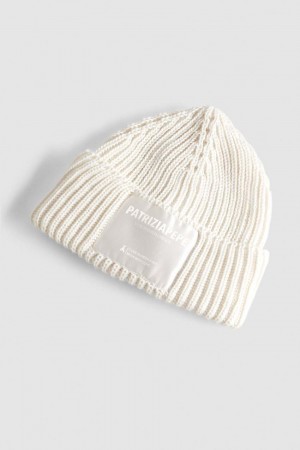 Patrizia Pepe Ribbed Fabric Hat Beige | GTSQD5712