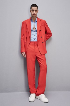 Patrizia Pepe Slim Fit Pants With French Pockets Rouge | HGRAN1304