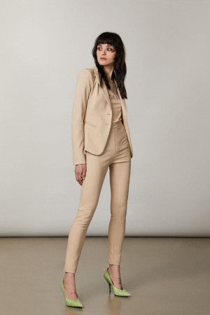 Patrizia Pepe Slim Pants Beige | NXKUQ6931