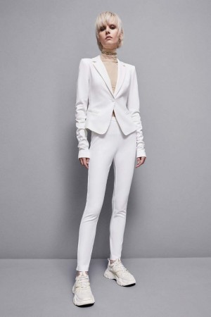 Patrizia Pepe Slim Pants Blanche | PUYRS0956