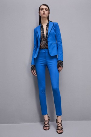 Patrizia Pepe Slim Pants Bleu | JZAMU1086
