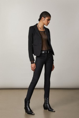 Patrizia Pepe Slim Pants Noir | KRPBC2619
